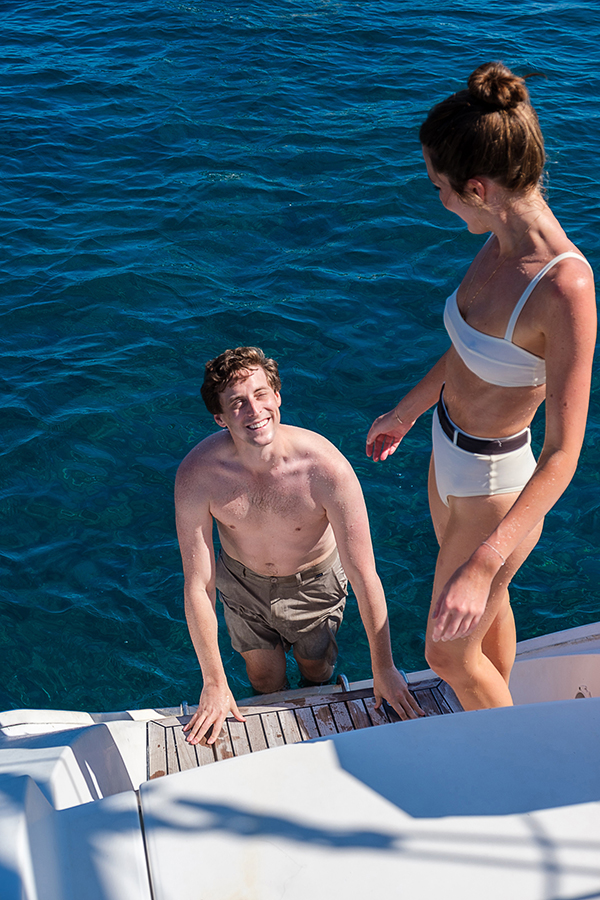 private catamaran Santorini