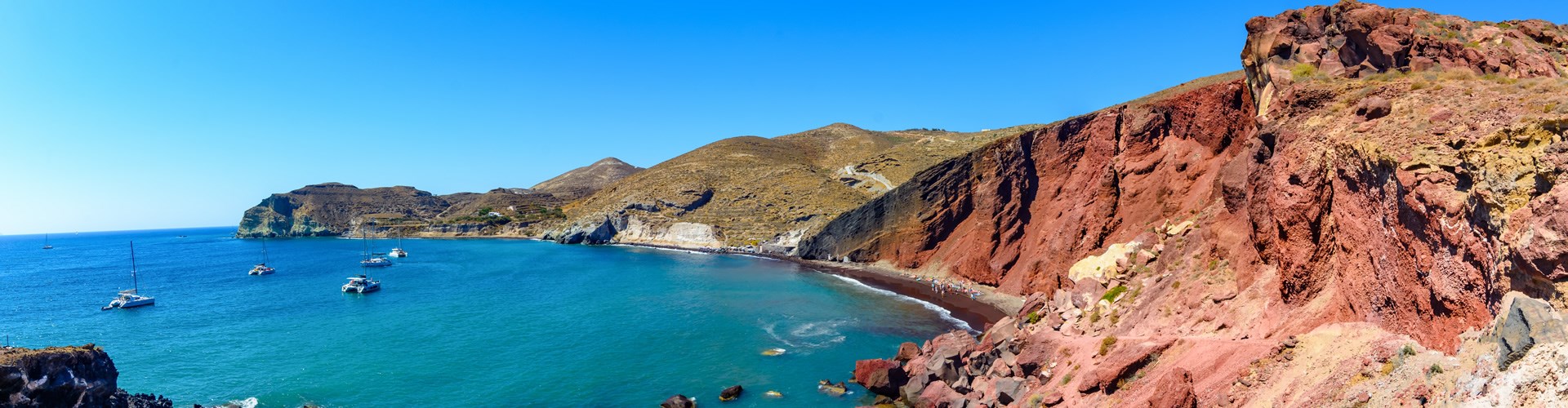 Santorini read beach