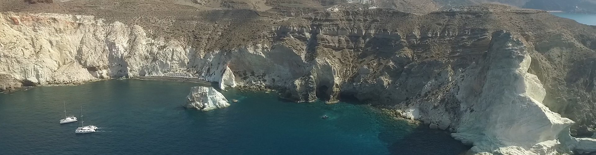 Santorini white beach, Catamaran Santorini