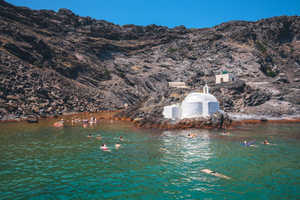 Santorini hot springs